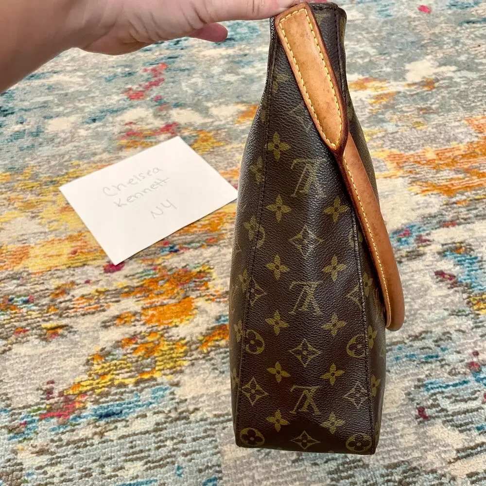 Louis Vuitton GM Monogram Canvas Looping Shoulder Bag Authentic
